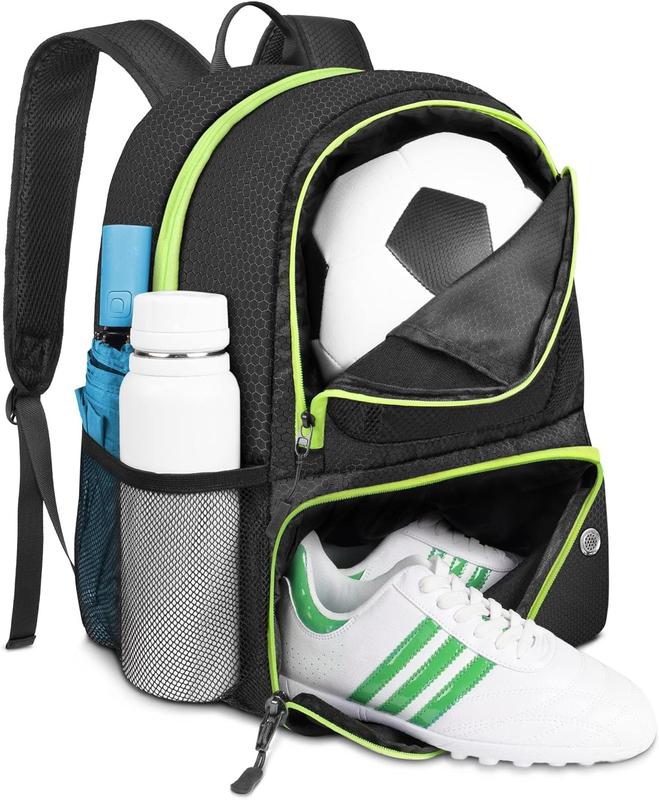 Soccer Backpack, Soccer Bag with Ball Holder, Water resistant Sport Equipment Bags Fit Basketball Volleyball Football