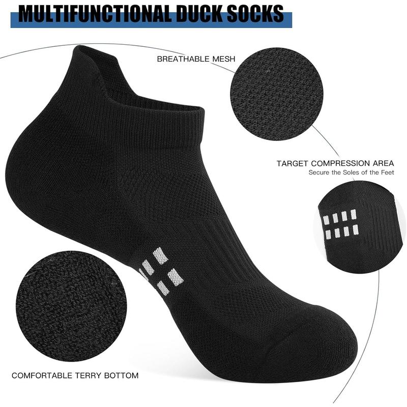 Ankle Compression Socks for Women Running Athletic Socks Low Cut with Arch Support 5 Pairs