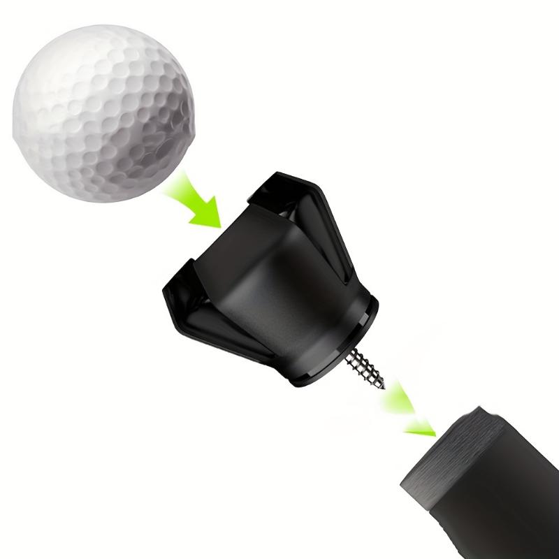 Golf Balls Picker Ball Pick Up Clamp, Rubber Zinc Alloy Golf Supplies Golf Accessories, Convenient Practical Golf Training Aids