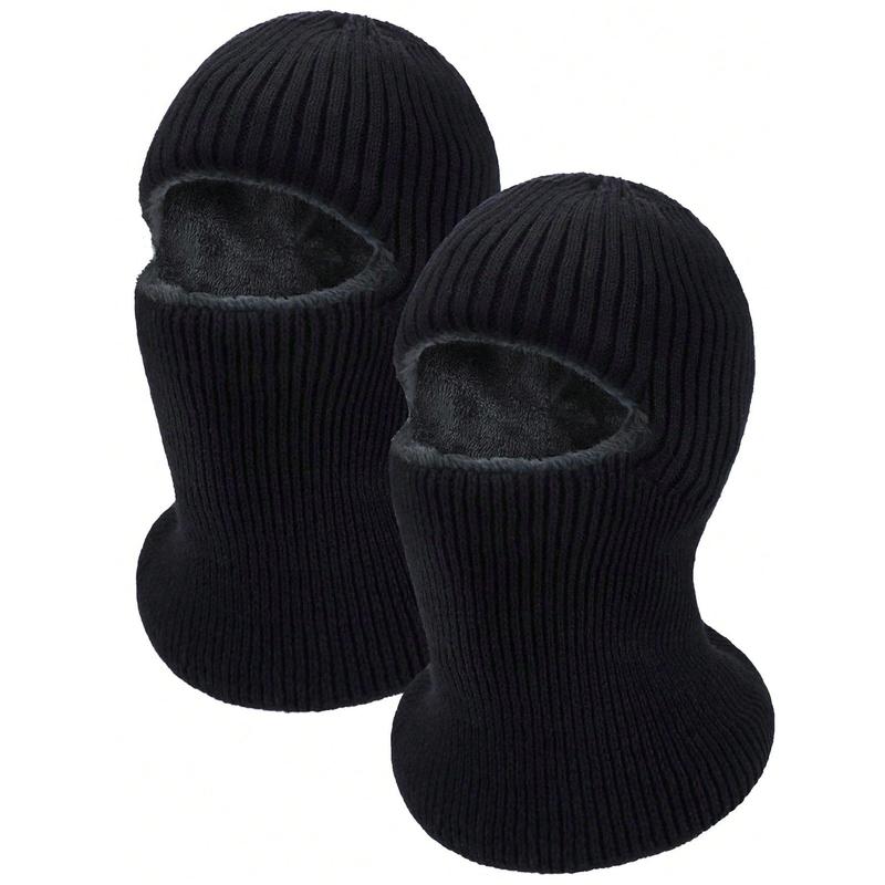 Fashion New Style Ski Mask for Men Winter Knitted Windproof Neck Full Face Mask Balaclava Hats 1 Hole Ski Mask Fleece for Men Women Winter Favors Face Scarf Winter