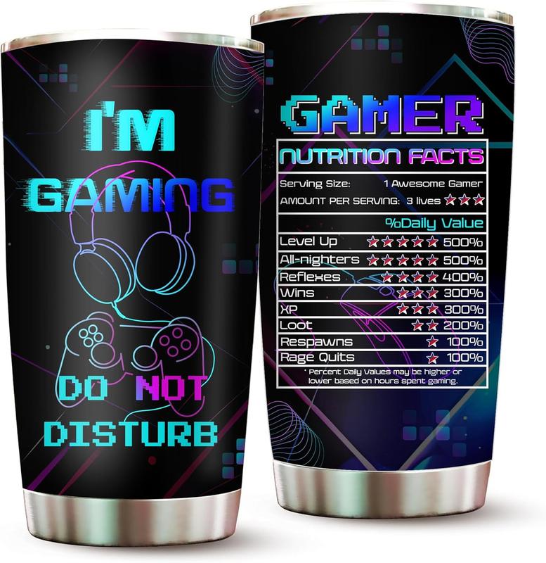 Gamer Tumbler 20oz Gaming Mugs Gamer Gifts For Men - Teen Boys Gift Ideas Video  Gifts For Men - Teenage Boy Birthday Gifts For Teen Boys Gifts For Gamers Gamer Girl Gifts - Gifts For Gamers Men