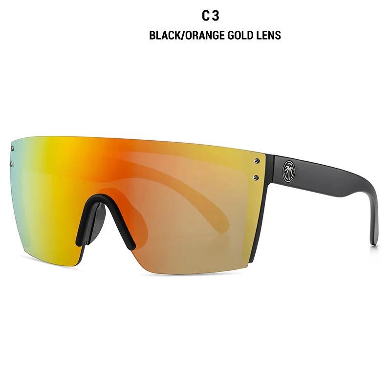 Classic fashion hot sale cycling goggles high quality real film outdoor sports heat wave sunglasses UV400 glasses