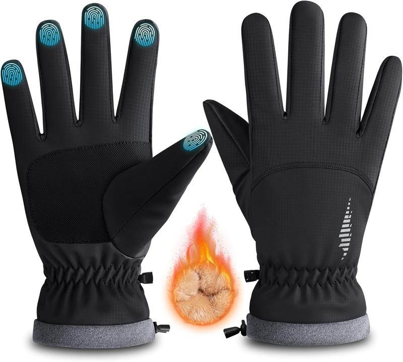 Winter Gloves Women Men Waterproof Windproof, Cold Weather Warm Gloves with Touchscreen Fingers, for Running, Driving, Cycling, Biking, Riding, Walking, Hiking, Outdoor Sports, Daily Work