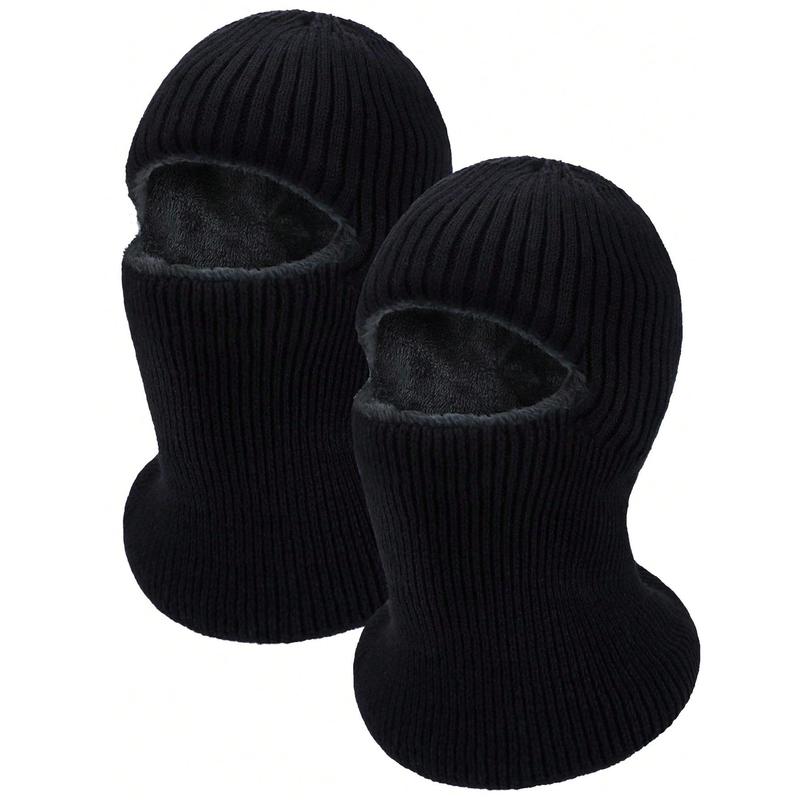 Fashion New Style Ski Mask for Men Winter Knitted Windproof Neck Full Face Mask Balaclava Hats 1 Hole Ski Mask Fleece for Men Women Winter Favors Face Scarf Winter