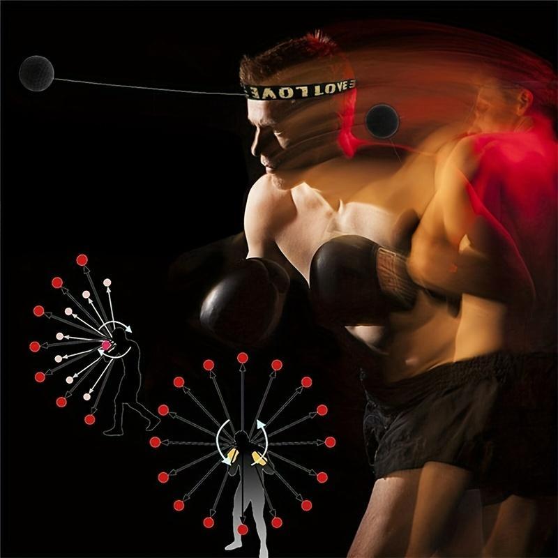 Boxing Reflection Ball, 1 Count Headband Boxing Reflection Ball, Easy To Carry Ideal for Practicing Reaction Speed, Agility and Hand-eye Coordination