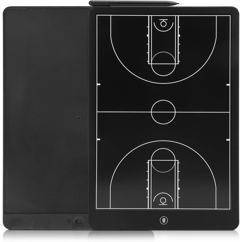 16 Inch Electronic LCD Basketball Coaching Board,Digital Strategy Marker Board with Pen for Basketball Game,Training,Teaching ZEMBSOYA