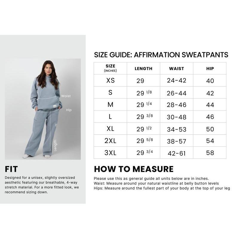 Comfrt | Affirmation Sweatpants | For Stress & Anxiety