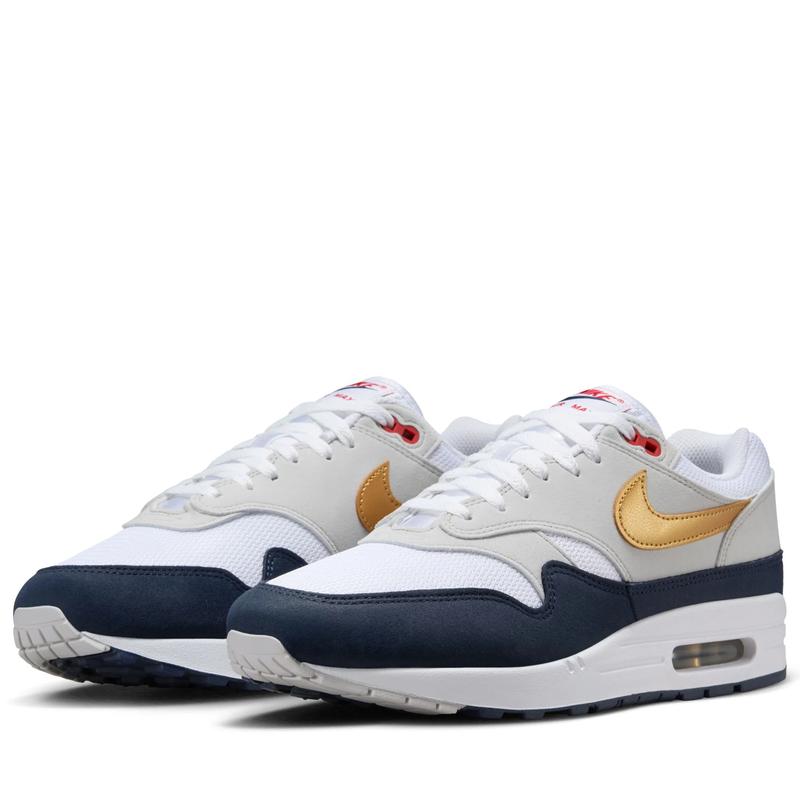 Nike Air Max 1 Olympic Obsidian White Light Smoke HM9604-400 Mens Fashion Sneakers New