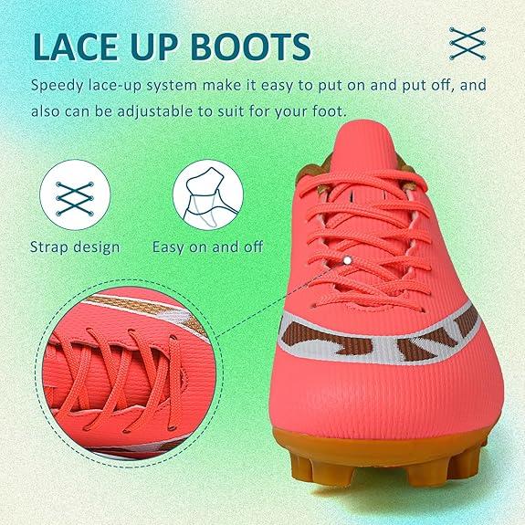 Soccer Cleats Mens Women Outdoor Soccer Shoes for Big Boy