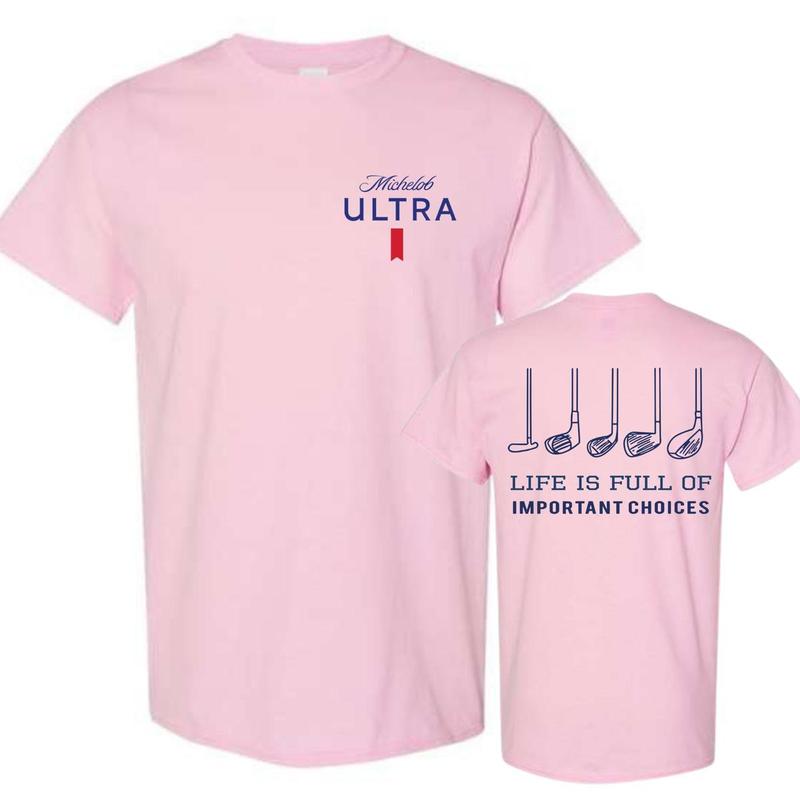 Michelob Ultra Golfing Shirt, 2 Side T-Shirt, Full Color, For Men, For Women ,Trending, gift