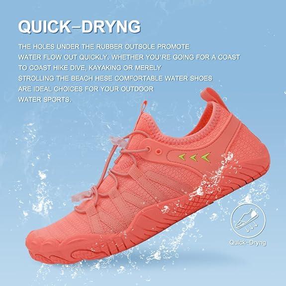 Water Shoes for Women Men Beach Shoes Women Swim Shoes Pool Shoes River Shoes Barefoot Shoes Quick Dry Slip-on for Pool Beach Surf Water Park Yoga