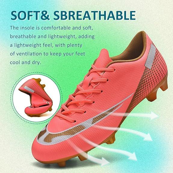 Soccer Cleats Mens Women Outdoor Soccer Shoes for Big Boy