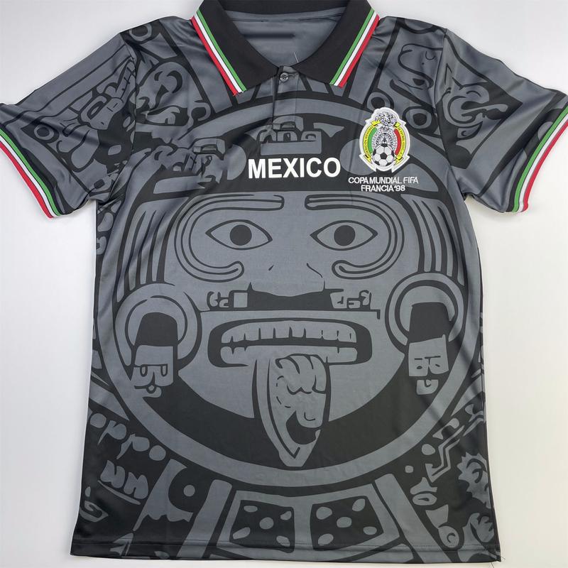 1998 Mexico Home Fan Edition Soccer Jersey BORGETTI HERNANDEZ CAMPOS BLANCO H.SANCHEZ R.Marquez Soccer Jersey