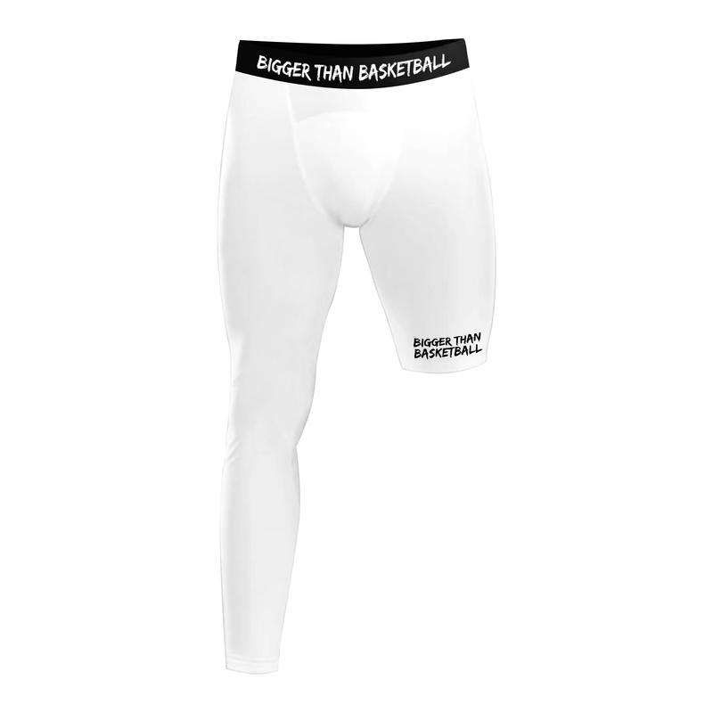 Single-Leg Performance Tights - Right - White