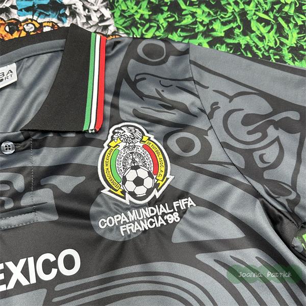 1998 Season Mexico Home Fans Edition Green Soccer Jersey BORGETTI HERNANDEZ CAMPOS BLANCO H.SANCHEZ R.Marquez football shirt