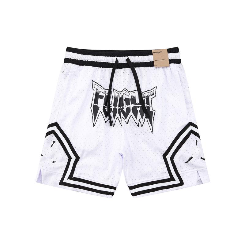 Jor don Men's Drawstring Waist Basketball Shorts White Summer Regular Casual Breathable Training Sports Shorts Daily Wear Pocket Loose Three-Point Pants