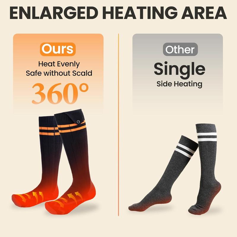 Heated socks for men and women, heated socks 5000mAh battery powered up to 10 hours, electric heated socks with APP control for outdoor work