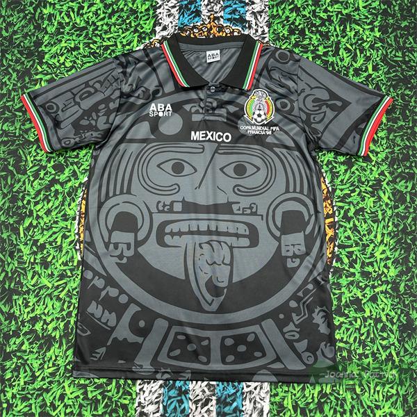 1998 Season Mexico Home Fans Edition Green Soccer Jersey BORGETTI HERNANDEZ CAMPOS BLANCO H.SANCHEZ R.Marquez football shirt