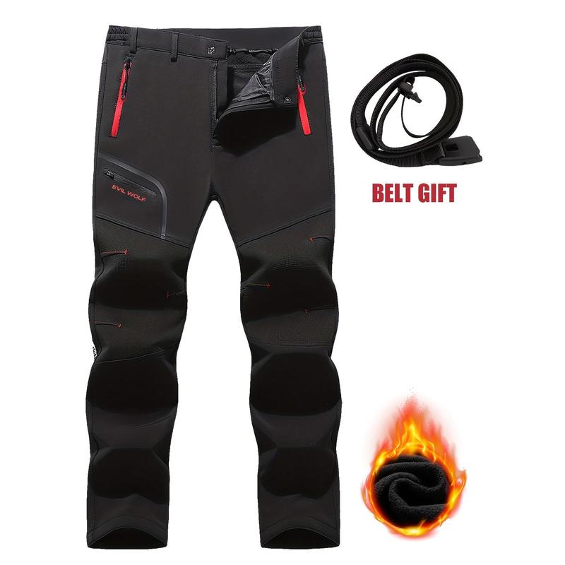 S1 New 2024 Men's Winter Trekking Pants-Fleece Lining, Windproof and Warm, Suitable for Skiing and Outdoor Adventure Dandy