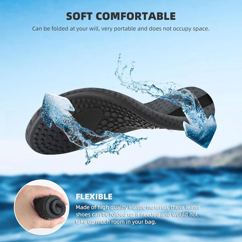 Water Shoes for Women Men Quick-Dry Aqua Socks Swim Beach Barefoot Yoga Exercise Wear Sport Accessories Pool Camping Must Haves Adult Youth Size