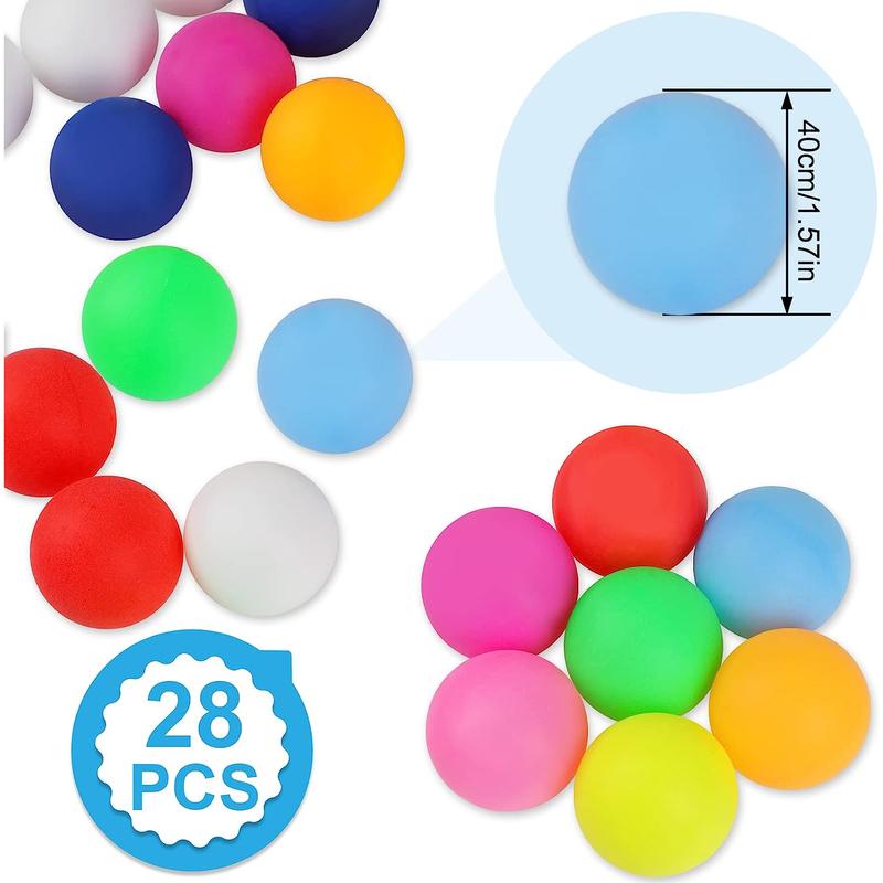 Guirnd 28 Pcs Ping Pong Balls, 40Mm Table Tennis Balls, Ping Pong Balls for Game or Arts, Pong Balls for Kids, Pet Toys Guirnd