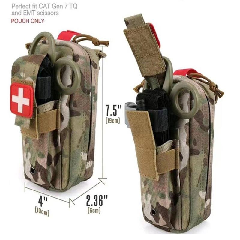 Outdoor Medical Pouch, Outdoor Survival First Aid Pouch, Hunting Camping Utility Emergency Pouch Pack, for Women and Men