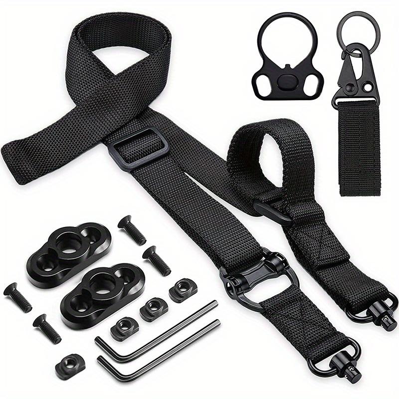 2 pcs 2-Point Sling Quick Adjust with Swivels, 2 PCS Sling Mount Straps with Fast Adjust Thumb Loop