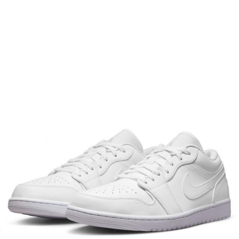 Nike Air Jordan 1 Low Triple White 553558-136 Mens Fashion Sneakers New