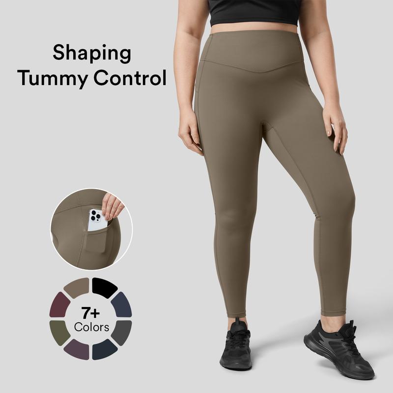 Halara SoCinched High Waisted Tummy Control Side Pocket Plus Size Shaping Training Leggings