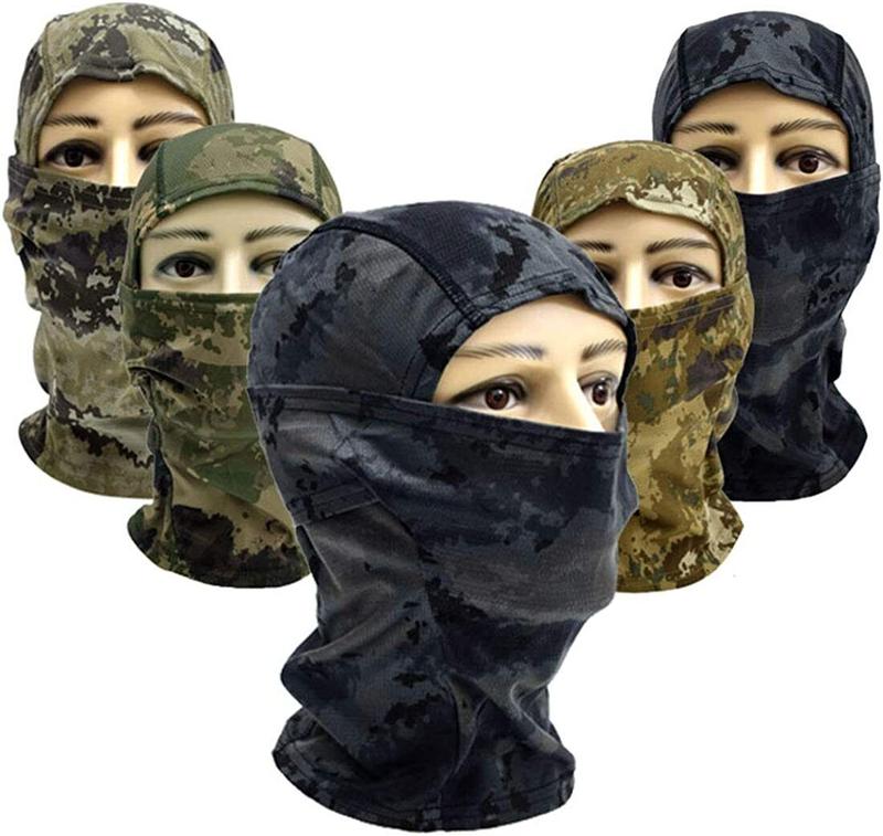 Camo Balaclavas Full Face Mask for Windproof Helmet Liner Military Tactical Mask