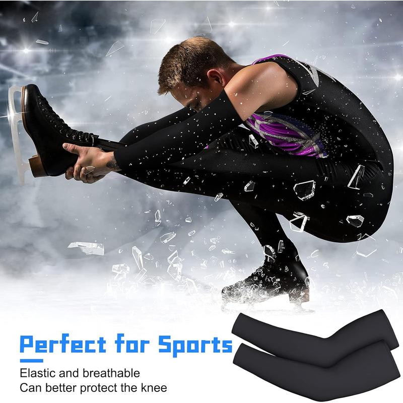 4 Pieces Thermal Arm Warmer Compression Arm Sleeve for Men Women Winter Outdoor Activities Cycling Basketball Running Skylety