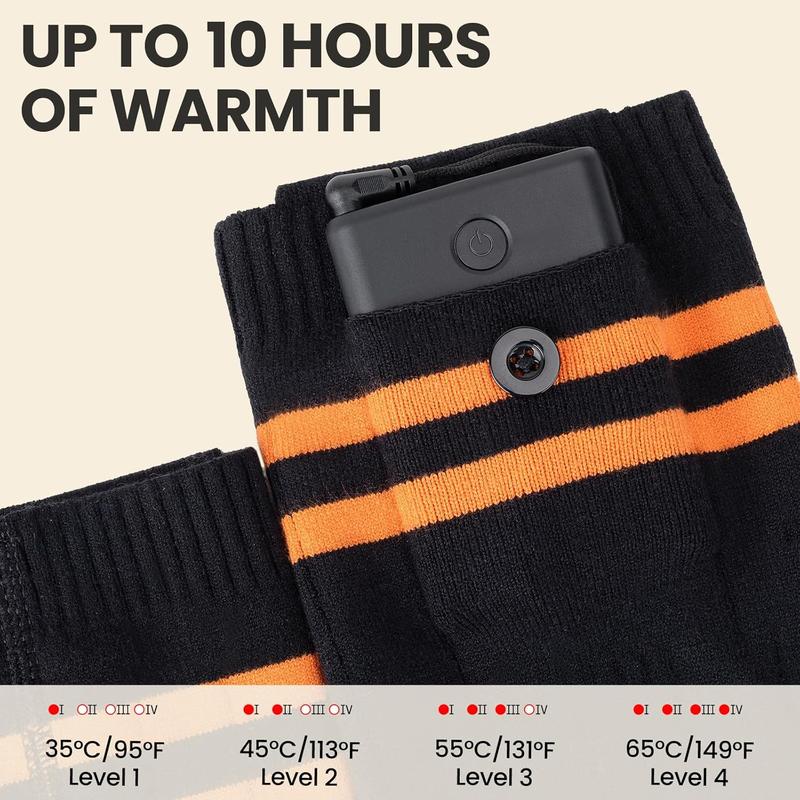 Heated socks for men and women, heated socks 5000mAh battery powered up to 10 hours, electric heated socks with APP control for outdoor work