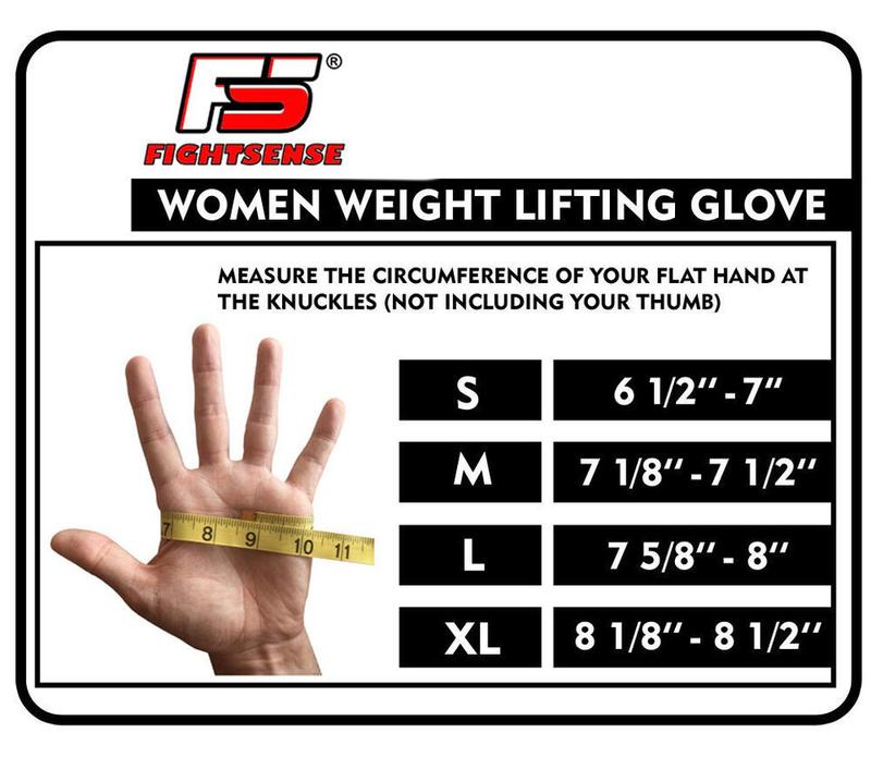 FIGHTSENSE Weight Lifting Gloves Gym Exercise Training Women Fitness Gloves