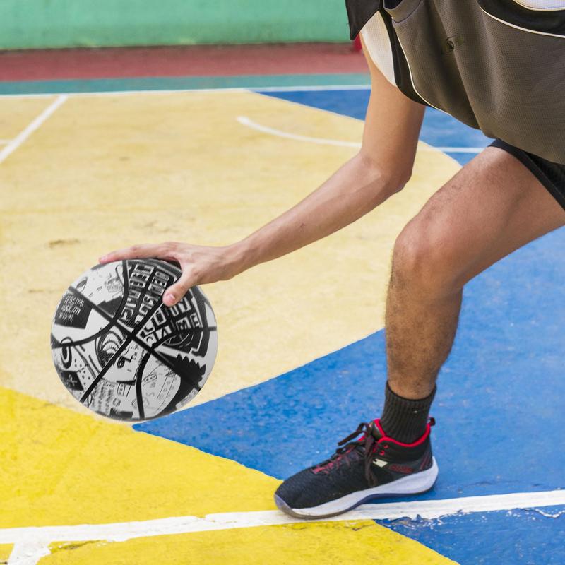 AND1 Street Art Rubber Basketball: Official Regulation Size 7 (29.5 inches) Rubber Basketball - Deep Channel Construction Streetball, Made for Indoor Outdoor