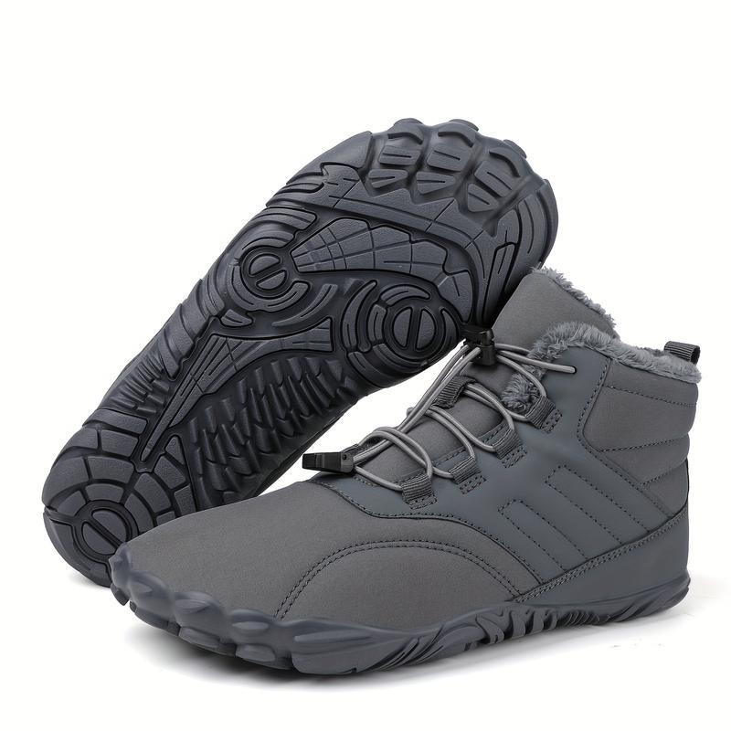 Barefoot Shoes Women Men Wide Toe Box Winter Cross Training Minimize Falling Difference Sole Cotton Boots Sneaker Hikie Shoes Snow Boots