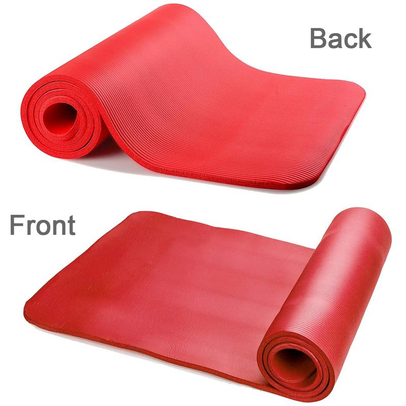 Patio Festival Thick Yoga Mat Non-Slip Large Fitness Foam Pilates with Carrying Strap (72