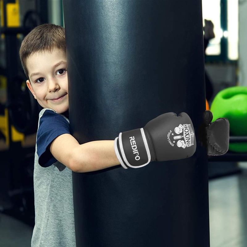 Redipo 4OZ Boxing Gloves, Sponge Foam Training Sparring Gloves Thai Kick Boxing for Boys and Girls Age 3 to 9 Years