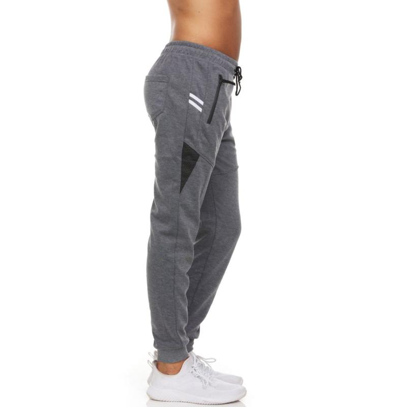 (3-Pack) Men's Moisture-Wicking Essential Jogger Pants with Zipper Pockets