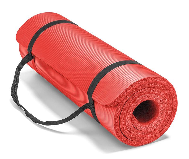 Patio Festival Thick Yoga Mat Non-Slip Large Fitness Foam Pilates with Carrying Strap (72