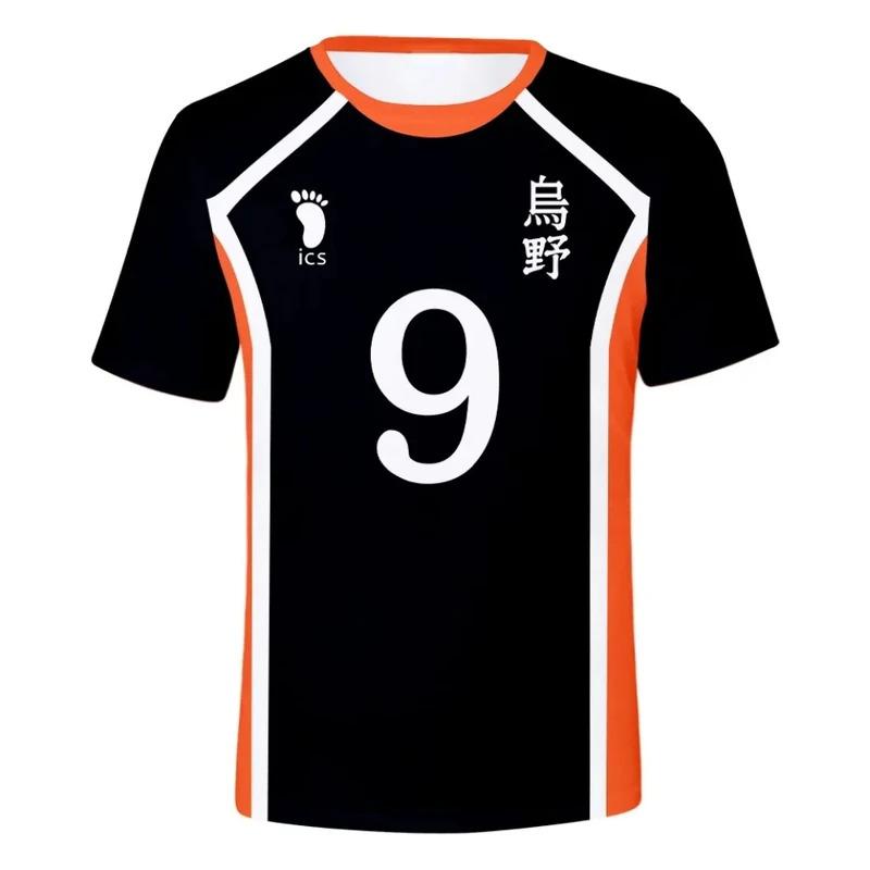 Summer Haikyuu Short Sleeve Tops Men 3D T-shirt Volleyball Team Uniform Training Clothes Women Tshirt Casual Printing T Shirt