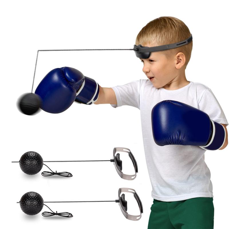 Hikeen Boxing Reflex Ball – Adjustable for Adults & Kids, Improve Reaction Speed and Hand-Eye Coordination with 2 Difficulty Levels