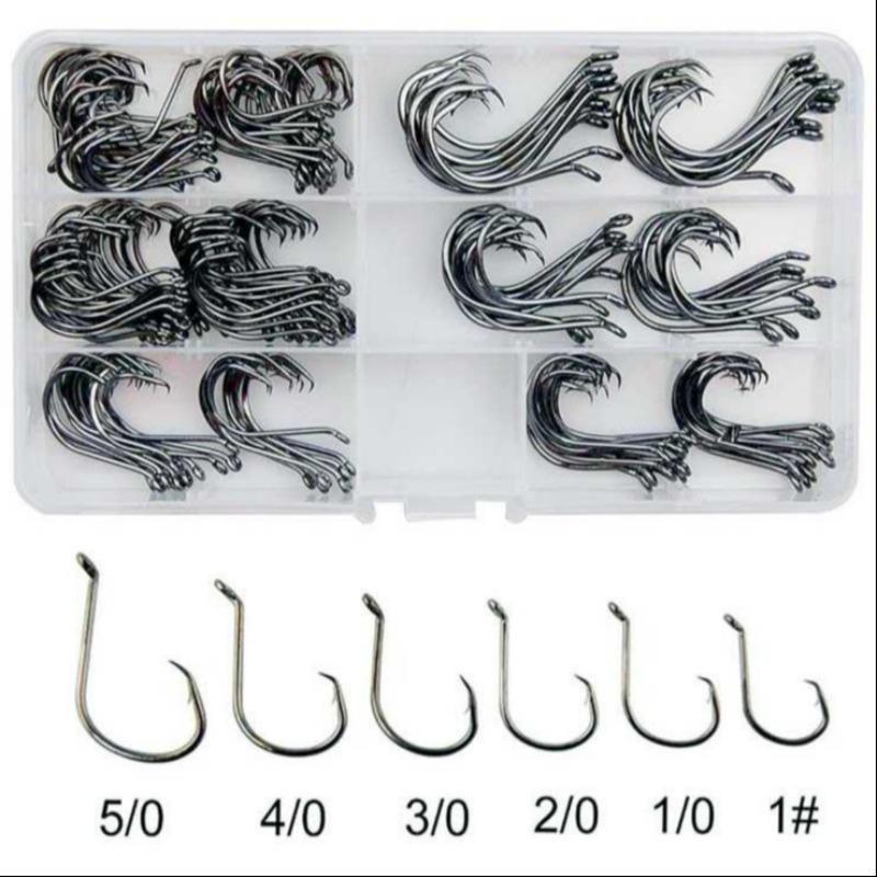 Fishing Hooks, Summer Gifts, 160pcs box Multi-size Stainless Steel Fishhook, Sharp Fish Hook with Box, Outdoor Fishing Accessories, Fishing Tackle Kit, Flyfishing, Solocamping, Picnicaesthetic, Christmas Gift