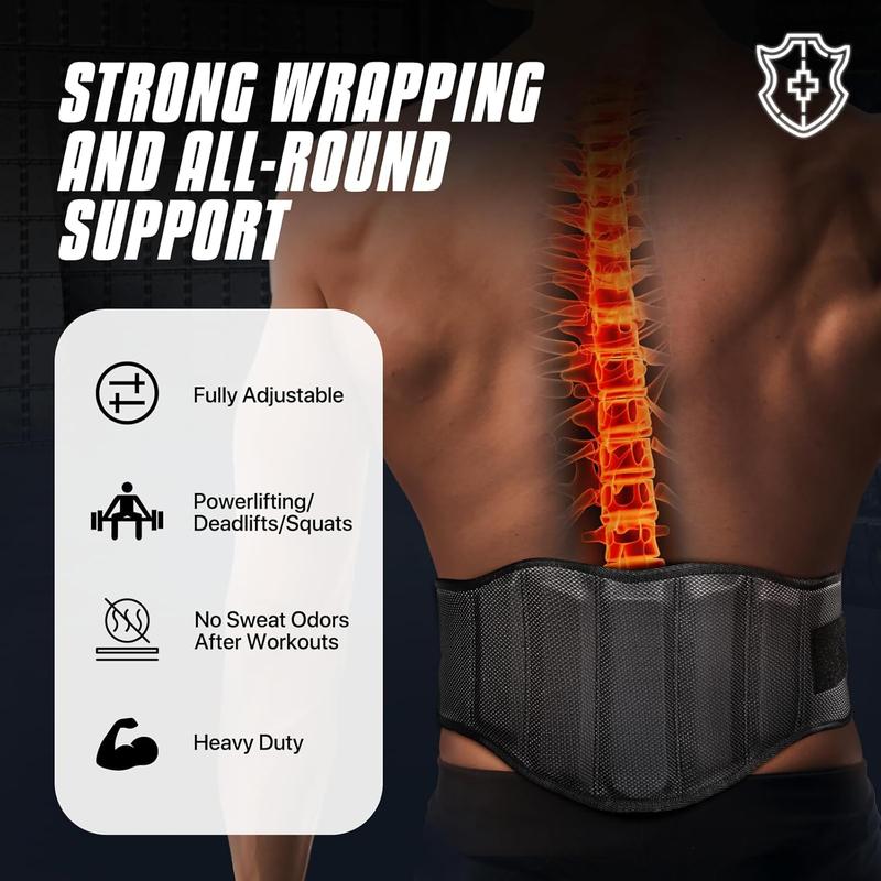 Gym Weight Lifting Belt, Adjustable Back Support Cross Training Belt, Fitness Belt for Men & Women, Sports & Outdoor Accessories