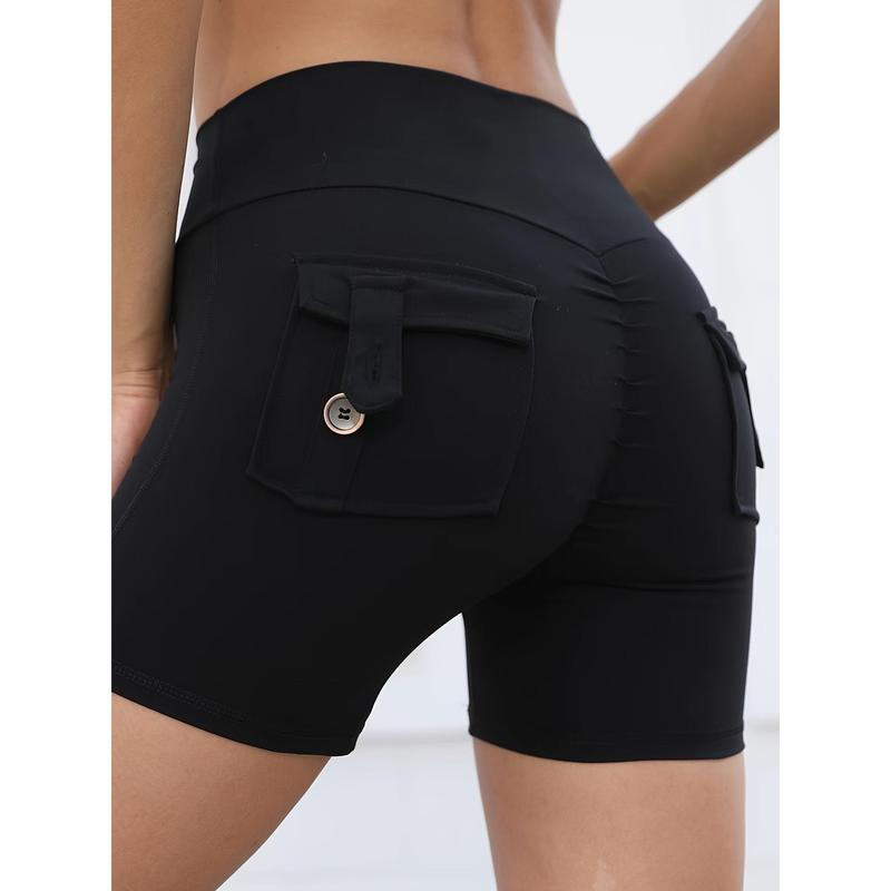 2024 new style nude three-quarter pants sexy yoga pants summer high-waisted peach hip-lifting exercise shorts fitness pants