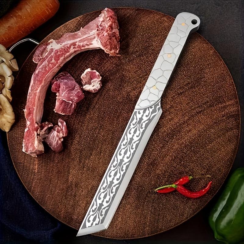 1 Outdoor Multi-Purpose Knife, Suitable for Barbecue, Yard Cutting, Cutting Barbecue Knife, Cutting Chicken Wings Knife, Barbecue Outdoor Cooking Dedicated Knife, Outdoor Boning Knife, Picnic Knife, Outdoor Adventure Survival Dedicated Knife